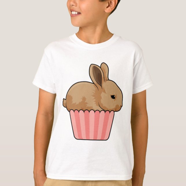 Camiseta Conejo con Muffin (Anverso)