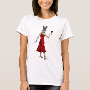 Camiseta Conejo con vestimenta roja