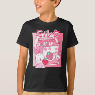 Camiseta Conejo conejo ama la fresa. Kawaii