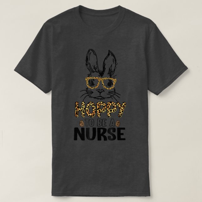 Camiseta Conejo Conejo Con Glasas De Leopardo Cuidados Para (Diseño del anverso)