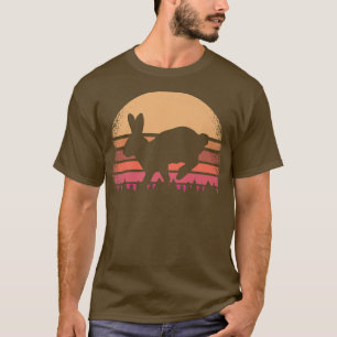 Camiseta Conejo conejo conejo afligido Furry Retro Hare Vin