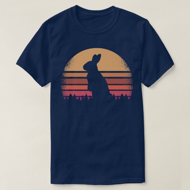 Camiseta Conejo conejo conejo afligido Furry Retro Hare Vin (Diseño del anverso)