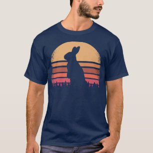 Camiseta Conejo conejo conejo afligido Furry Retro Hare Vin
