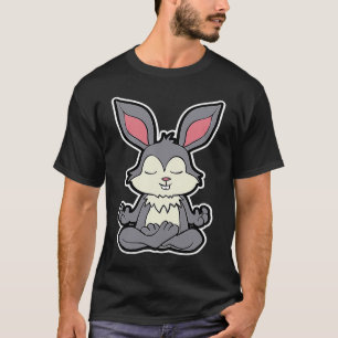 Camiseta Conejo Conejo Conejo Budista Yoga Posición Animal