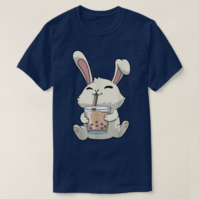 Camiseta Conejo conejo conejo conejo Boba Bubble Tea Anime  (Diseño del anverso)