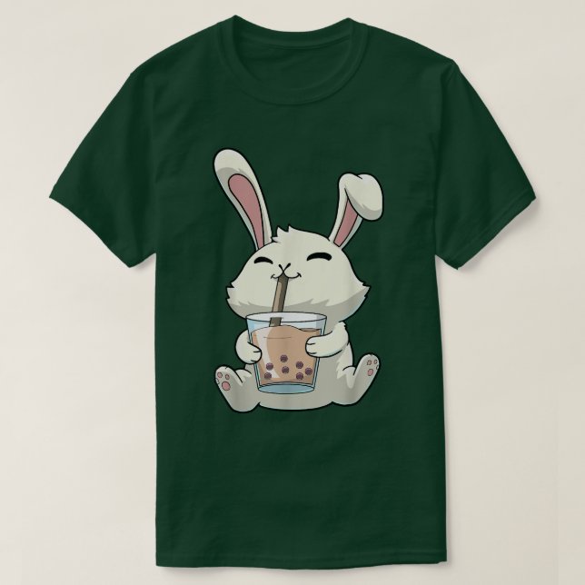 Camiseta Conejo conejo conejo conejo Boba Bubble Tea Anime  (Diseño del anverso)