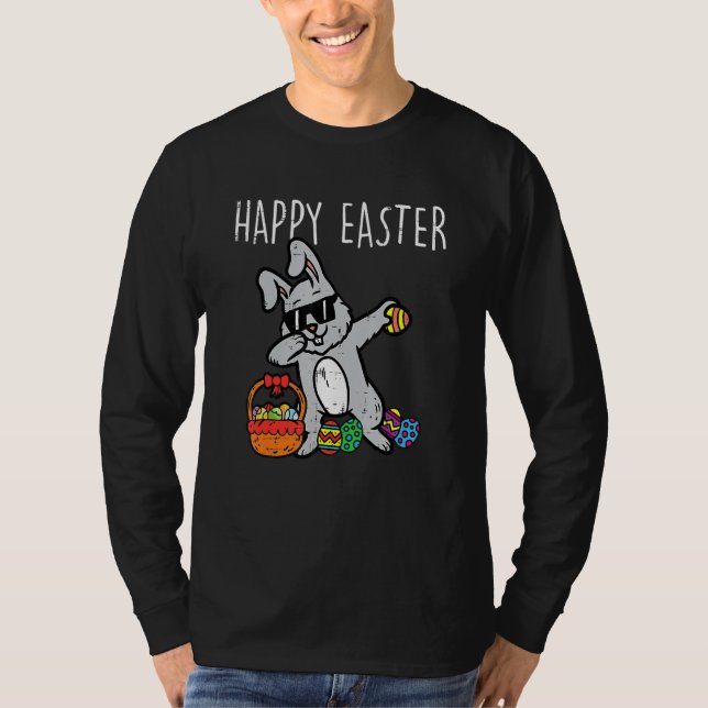 Camiseta Conejo Conejo Conejo Conejo Feliz Pascua Baile Niñ (Anverso)