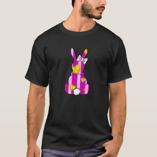 Camiseta Conejo conejo conejo de leopardo rosa de Pascua fe