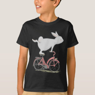 Camiseta Conejo Conejo De Conejo En Bicicleta