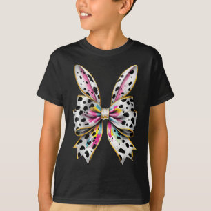 Camiseta Conejo conejo de pascua Coquette Bow Feliz Chica d