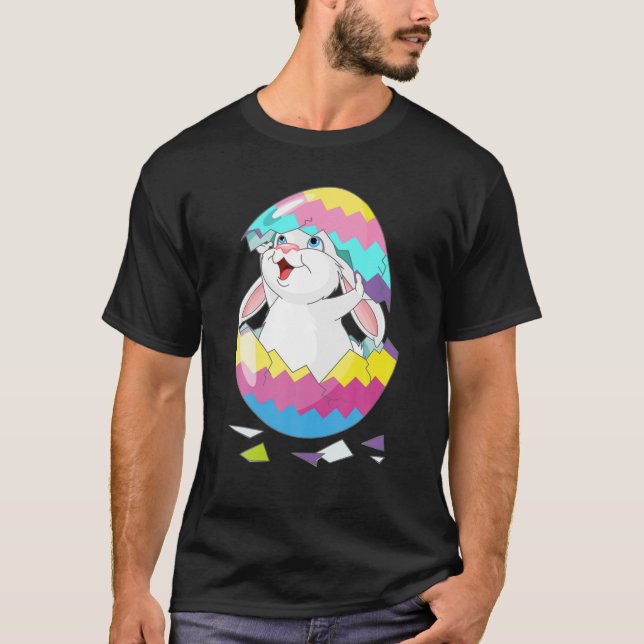 Camiseta Conejo conejo de Pascua Hatchs De Huevos Graciosos (Anverso)