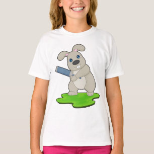 Camiseta Conejo Cricket Bate de cricket