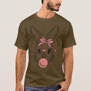 Camiseta Conejo cutáneo con burbuja en día de Pascua 