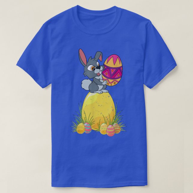Camiseta Conejo Cute Bunny Lover Easter Day Easter Eggs Hap (Diseño del anverso)