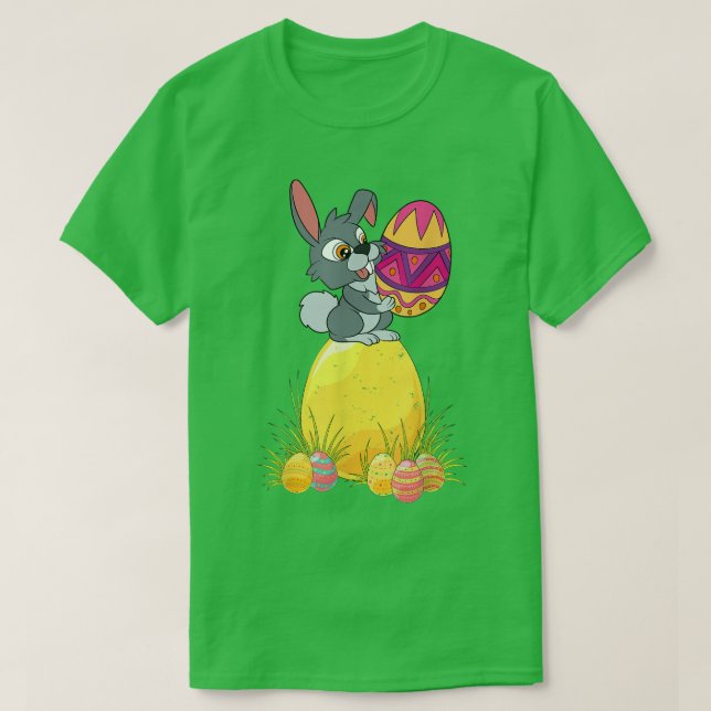 Camiseta Conejo Cute Bunny Lover Easter Day Easter Eggs Hap (Diseño del anverso)
