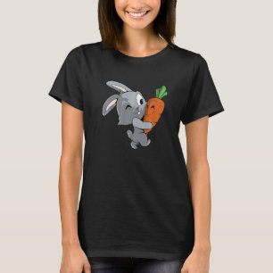 Camiseta Conejo Cute Carries Conejo de Zanahra Grande