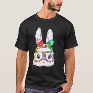 Camiseta Conejo Cute Conejo Bunny Face Leopardo Glasses Cab