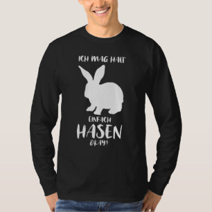 Camiseta Conejo Cute Diciendo A Ich Mag Raben