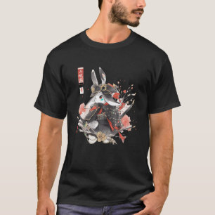 Camiseta Conejo de arte japonés Ninja Ukiyo e Anime Style S