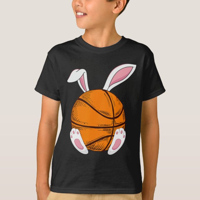 Camiseta Conejo de baloncesto de Pascua Conejo Conejo Feliz (Anverso)