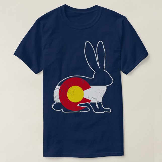 Camiseta Conejo de Bandera Colorado (Diseño del anverso)