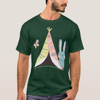 Camiseta Conejo de camping dulce