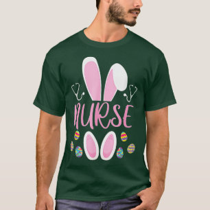 Camiseta Conejo de caza de huevos de pascua de enfermera Rn
