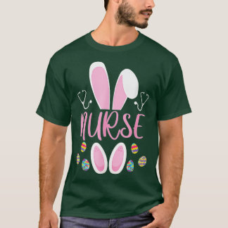 Camiseta Conejo de caza de huevos de pascua de enfermera Rn
