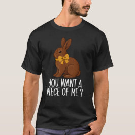 Camiseta Conejo de Chocolate Quieres un Trocito de Mí Diver