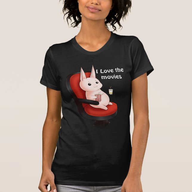 Camiseta Conejo de conejito del cine de Kawaii (Anverso)
