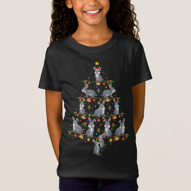 Camiseta Conejo de conejo animal amante de la Navidad regal (Anverso)