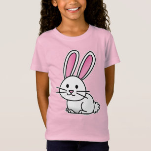 Camiseta Conejo de conejo con suerte cola blanca esponjosa