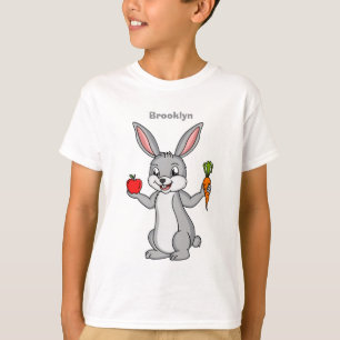 Camiseta Conejo de conejo con verduras personalizado