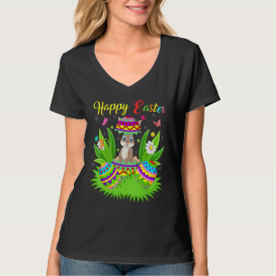 Camiseta Conejo de Conejo Conejo Floral Semana Santa Huevos