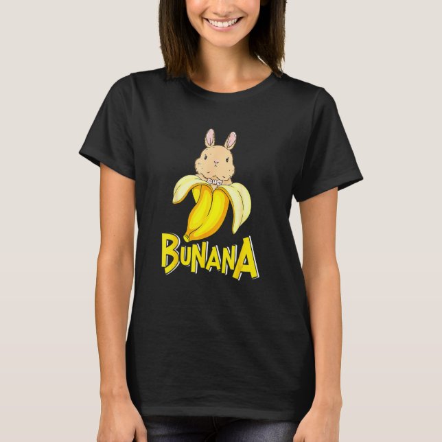 Camiseta Conejo de conejo de conejo bananero divertido (Anverso)