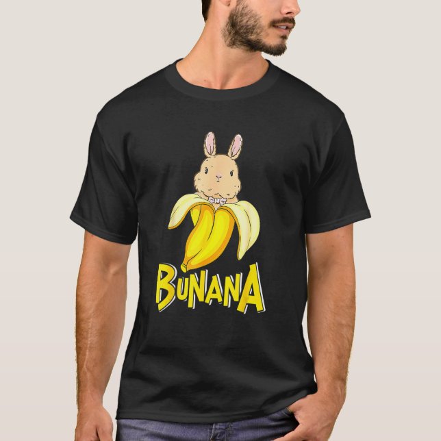 Camiseta Conejo de conejo de conejo bananero divertido (Anverso)