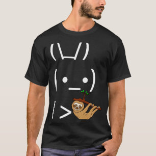 Camiseta Conejo De Conejo De Conejo De Ascii Con Una Lástim