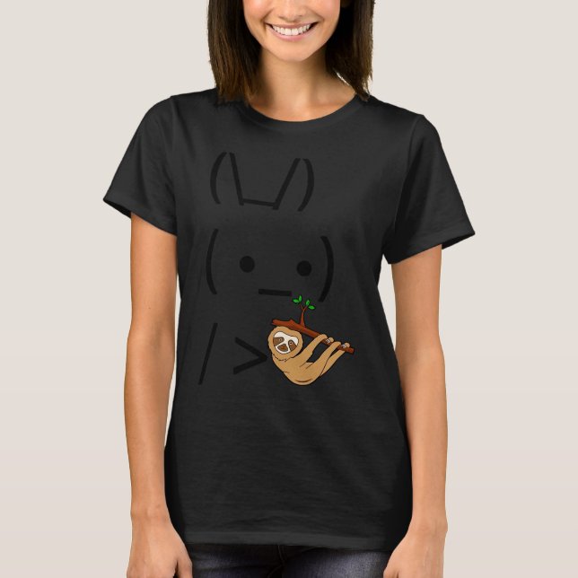 Camiseta Conejo De Conejo De Conejo De Ascii Con Una Leche (Anverso)