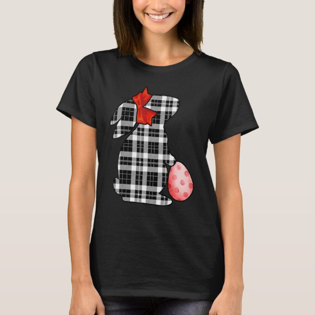 Camiseta Conejo de conejo de pascua Palm Sunday Buffalo Bla (Anverso)