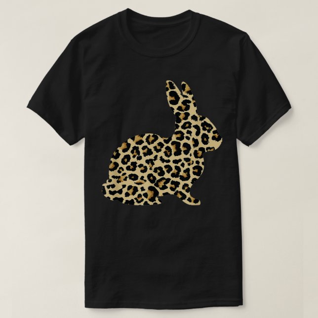 Camiseta Conejo de conejo Leopard Easter (Diseño del anverso)