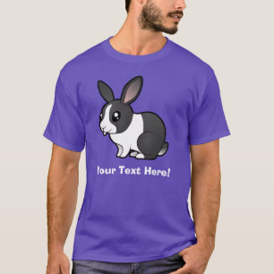 Camiseta Conejo de Dibujos Animados (oreja caída pelo liso)