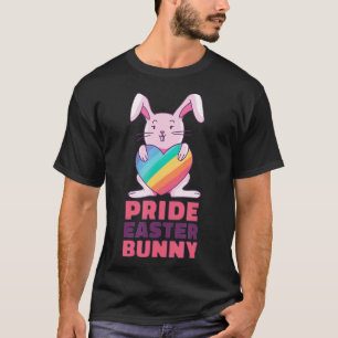 Camiseta Conejo de diseño arcoiris gay para el Conejo de Pa