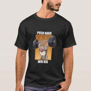 Camiseta Conejo de Fitness Boosters de Entrenamiento EMPUJA