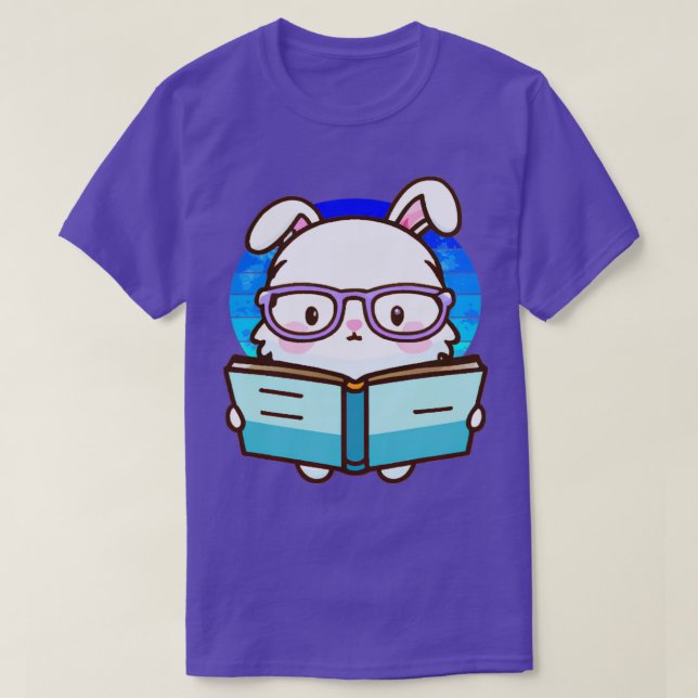 Camiseta Conejo de gusanos de biblioteca1 (Diseño del anverso)