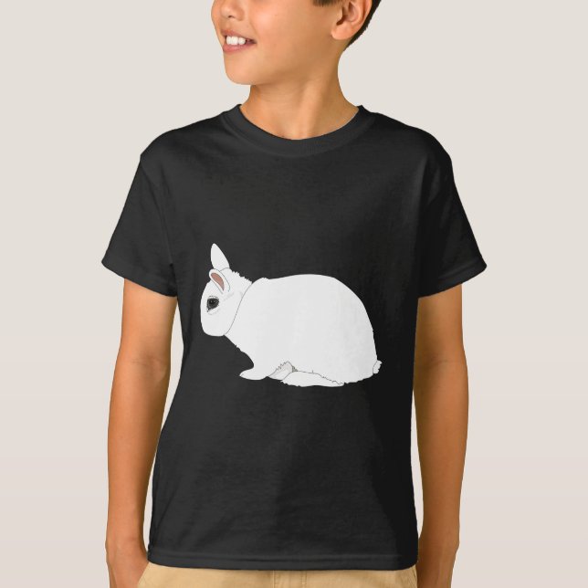 Camiseta Conejo de Hotot enano - niños (Anverso)