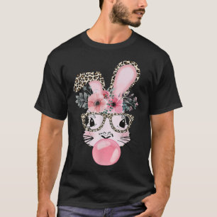 Camiseta Conejo de impresión Leopardo Conejo de Conejo de B