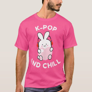Camiseta Conejo de K-Pop Kpop y Relajarse