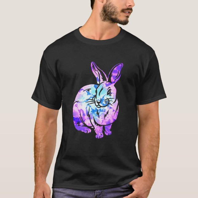Camiseta Conejo de la estética de vaporwave de los años 199 (Anverso)