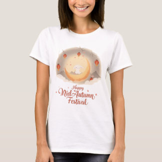 Camiseta Conejo de Luna Cuta - Tee feliz festival de mediad