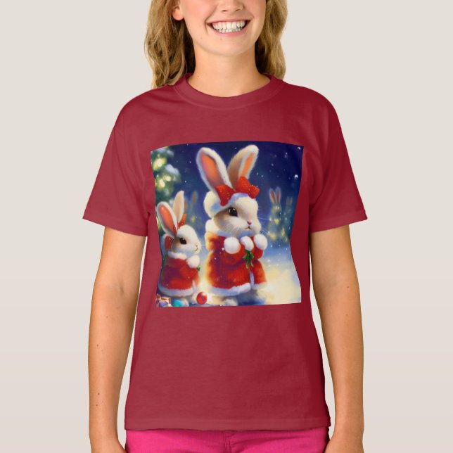 Camiseta Conejo de navidades 3 (Anverso)
